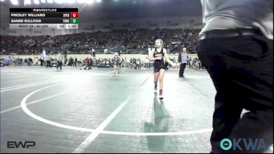 80 lbs Quarterfinal - Presley Williams, Sperry Wrestling Club vs Sammi Sullivan, Tonkawa Takedown Club