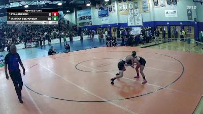 106 lbs Quarterfinal - Tatiana Selpuveda, Eldorado vs Ryan Birrell, Desert Oasis