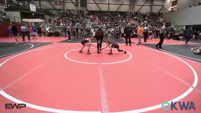 54 lbs Rr Rnd 1 - Georgia Howell, Henryetta Knights Wrestling Club vs Raelynn Gibbens, Viking Wrestling Club