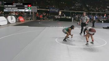 G 126 lbs Cons. Round 4 - Kaylise Nathan, Prairieville Girls vs Aya Abdellatif, Chalmette Girls