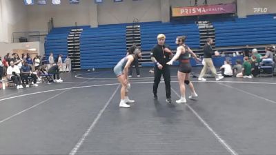 117 lbs Semifinal - Karissa Turnwall, Emmanuel University vs Jenna Anderson, Presbyterian