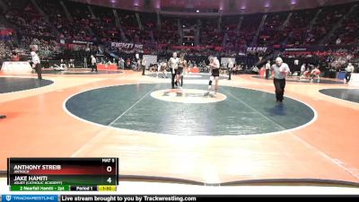 2A 138 lbs Semifinal - Jake Hamiti, Joliet (Catholic Academy) vs Anthony Streib, Antioch