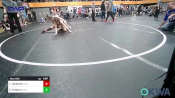 125 lbs Rr Rnd 2 - Lanay Salefske, Choctaw Ironman Youth Wrestling vs Gracy Gregory, Shelton Wrestling Academy