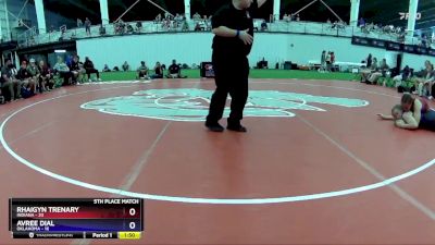155 lbs Placement Matches (8 Team) - Rhaigyn Trenary, Indiana vs Avree Dial, Oklahoma