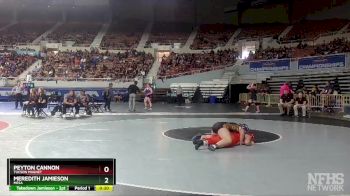 D1-152 lbs Cons. Round 1 - Peyton Cannon, Tucson Magnet vs Meredith Jamieson, Mesa