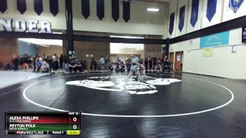 100lbs Cons. Round 4 - Alexa Phillips, R. A. Long (Girls) vs Peyton Polk, Kelso (Girls) 2