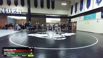 100lbs Cons. Round 4 - Alexa Phillips, R. A. Long (Girls) vs Peyton Polk, Kelso (Girls) 2