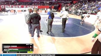 1A 138 lbs 3rd Place Match - Cooper Corder, Sandwich vs Ace Christiansen, Princeton