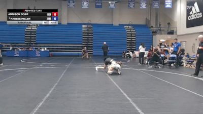 117 lbs Semifinal - Addison Gore, Unattached vs Harlee Hiller, Iowa