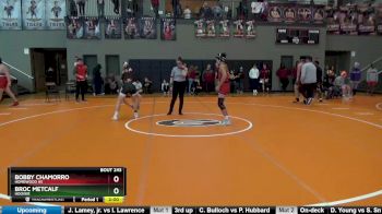 140 lbs Round 4 - Broc Metcalf, Hoover vs Bobby Chamorro, Homewood Hs