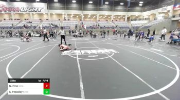 73 lbs Quarterfinal - Nazeyah Pina, Wesley WC vs Cree Moseley, Randall WC