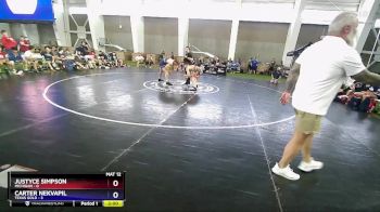 165 lbs 2nd Wrestleback (8 Team) - Justyce Simpson, Michigan vs Carter Nekvapil, Texas Gold