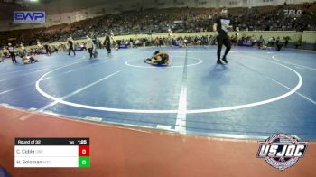 70 lbs Round Of 32 - Cooper Coble, Cowboy Wrestling Club vs Hayden Soloman, Wichita Training Center