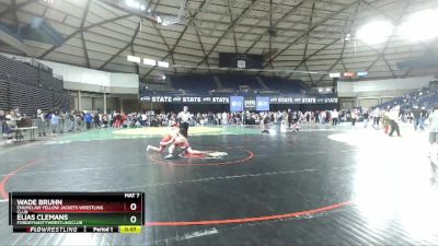 120 lbs Cons. Semi - Wade Bruhn, Enumclaw Yellow Jackets Wrestling Club vs Elias Clemans, FordDynastyWrestlingClub