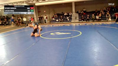 157 lbs Champ. Round 2 - Ryker Gibson, Western Wyoming College vs Lucas Kral, Augustana (SD)