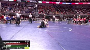 2A-126 lbs Cons. Round 2 - Braiden Schaufenbuel, NH/TV vs Ty Scorpil, Columbus/WMU