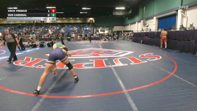 157 lbs Round Of 32 - Knox Verbais, IL vs Gus Cardinal, AZ