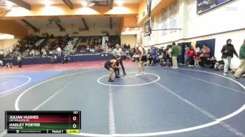 157 lbs Round 4 - HADLEY PORTER, Mogollon vs Julian Hughes, Lee Williams HS