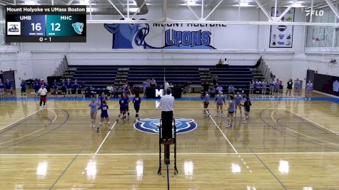 Replay: UMass-Boston vs Mount Holyoke | Sep 17 @ 7 PM