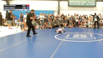 25 lbs Rr Rnd 1 - Azayla Mitchell, Okie Girls - W vs Maeve Parnell, PA West Yellow - W