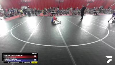 84 lbs Semifinal - Brooks Halverson, RT Elite Wrestling vs Luke Kenealy, Askren Wrestling Academy