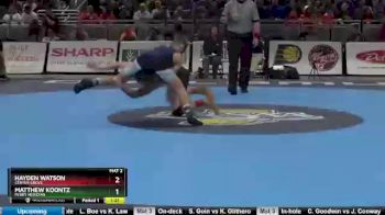 145 lbs Semifinal - Matthew Koontz, Perry Meridian vs Hayden Watson, Center Grove