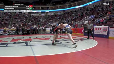 172 lbs First Round - Sam Harrington, Cathedral Prep vs Hans Gilfoil, Bishop McDevitt