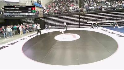 6A 106 lbs Cons. Round 1 - Thatcher Purser, Corner Canyon vs Logan Frazier, Riverton