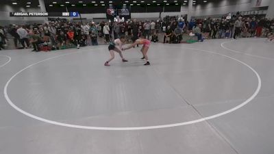 100 lbs Quarters - Abigail Peterson, Big Game Wrestling Club vs Lilly Lundy, Motown Wrestling
