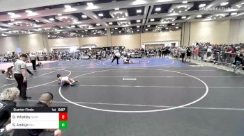 70 lbs Quarterfinal - Gavin Whatley, Sunkist Kids/Monster Garage vs Santino Andujo, Valiant College Prep