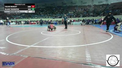 128 lbs Round Of 16 - Calan Manley, Cowboy Wrestling Club vs Blake Thornton, Cache