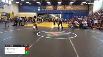 126 lbs Round Of 32 - Seyi Ogunnuga, Wrestling University Club vs Jayden Tapia, Timbercreek