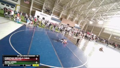 45 lbs Semifinal - Rome Sands, Team Prestige vs Christian DeCarlo Cabanillas, Northside Wrestling Club