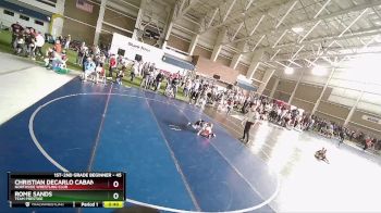 45 lbs Semifinal - Rome Sands, Team Prestige vs Christian DeCarlo Cabanillas, Northside Wrestling Club