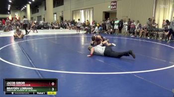 126 lbs Cons. Round 2 - Jacob Giroir, Crusader Wrestling Club vs Brayden Lobrano, Wrestling Academy Of Louisiana