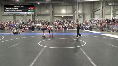 155 lbs Cons. Round 2 - Taylie Schaub, Fort Scott vs Lillian McEachern, South Central Punisher