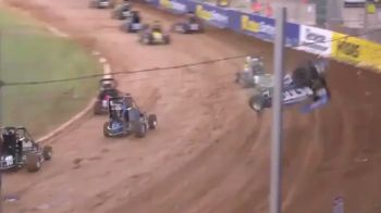 Dayna Lowry TQ Midget Flip | Western Springs Speedway 12/26/20