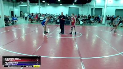 149 lbs Quarters & 1st Wb (16 Team) - Christian Snell, Connecticut vs Felix Franco, Minnesota Blue