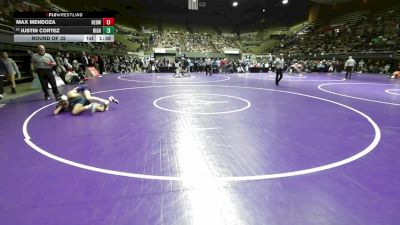 115 lbs Round Of 32 - Max Mendoza, Redwood vs Justin Cortez, Righetti