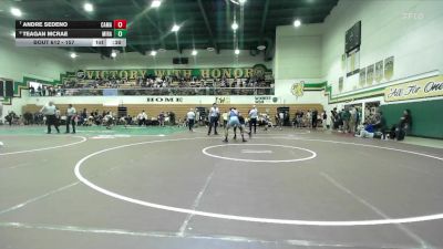 157 lbs Cons. Round 5 - Andre Sedeno, Camarillo vs Teagan McRae, Mira Costa