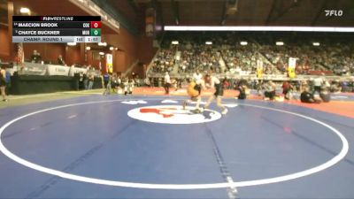 2A-150 lbs Champ. Round 1 - Chayce Buckner, Moorcroft vs Maecion Brook, Cokeville