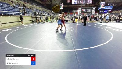 215 lbs Rnd Of 16 - Camden Williams, IN vs Jesse Romero, MO