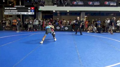 117 lbs Champ. Rd Of 16 - Ryan Wagner, RTL vs Logan Greiner, The Best Wrestler