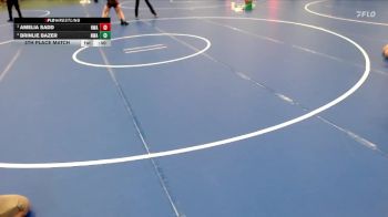 92-100 lbs 5th Place Match - Brinlie Bazer, Nebraska Wrestling Academy vs Amelia Sadd, HWA