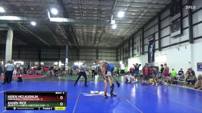 132 lbs Round 3 (3 Team) - Kaden Rice, BELIEVE TO ACHIEVE WRESTLING CLUB vs Aiden Mclaughlin, WILD BUFFALO WRESTLING CLUB