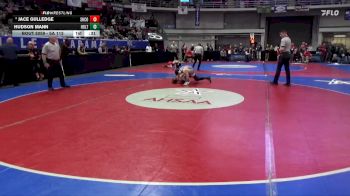 5A 113 lbs Cons. Round 1 - Jace Gulledge, Shelby County vs Hudson Mann, Holtville