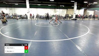 180 lbs Quarterfinal - Ryder Bernholz, NJ vs Talon Worden, MO