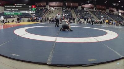 157 lbs Cons. Round 2 - Sebastian Prisbe, Rochester University vs Isaac Balden, Life