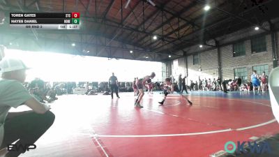 92 lbs Rr Rnd 2 - Toren Gates, Sallisaw Takedown Club vs Hayes Daniel, Honey Badgers Wrestling Club
