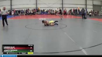 92 lbs Round 2 (6 Team) - Legend Ellis, Oklahoma Storm vs Joseph Womack, Maryland Gold